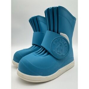 Butler Rain Boots Blue Size 9 Fits 8 Waterproof Rubber Slip On
